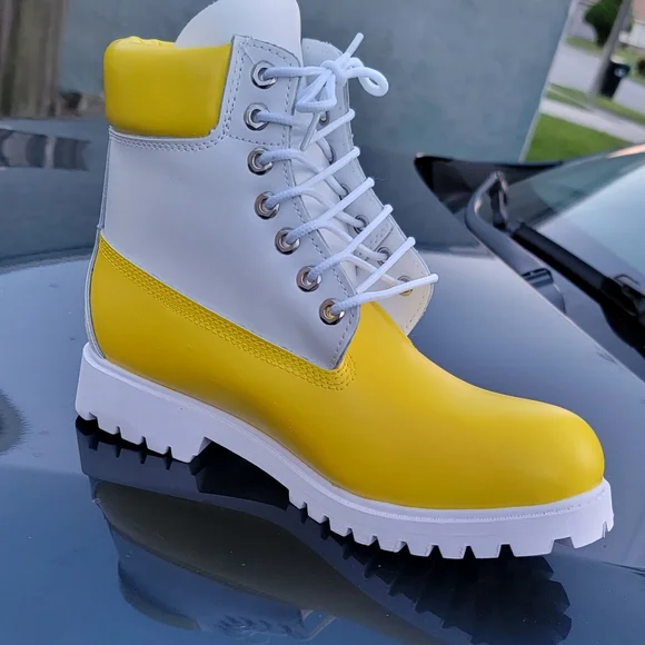 Timberland boots Yellow Fashion two tone - Picture 5 of 5